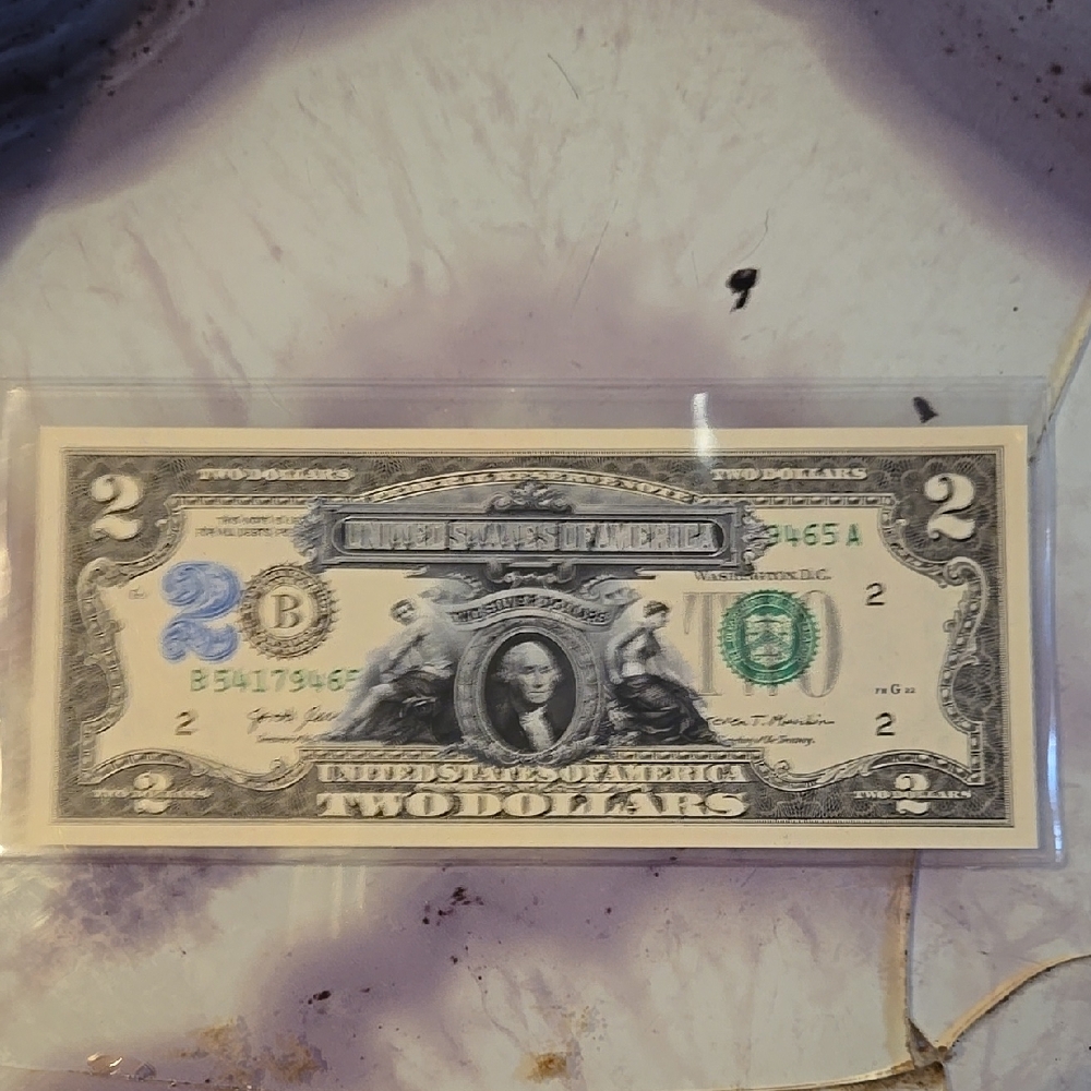 Vintage Two Dollar Bill